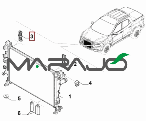 Suporte fixação do radiador - image 0